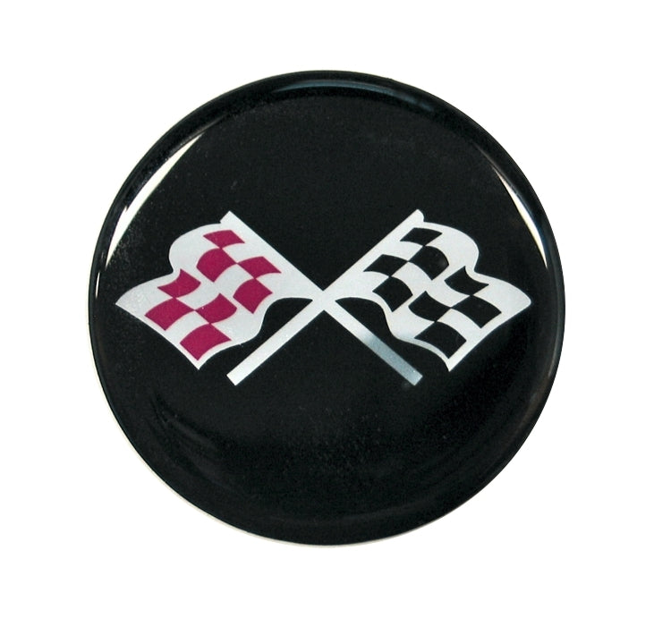Black & Silver Crossflags (1.75”, 44MM)