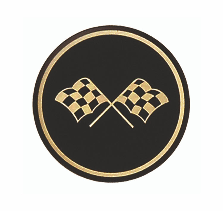 Black & Gold Crossflag (2.25”, 56MM)