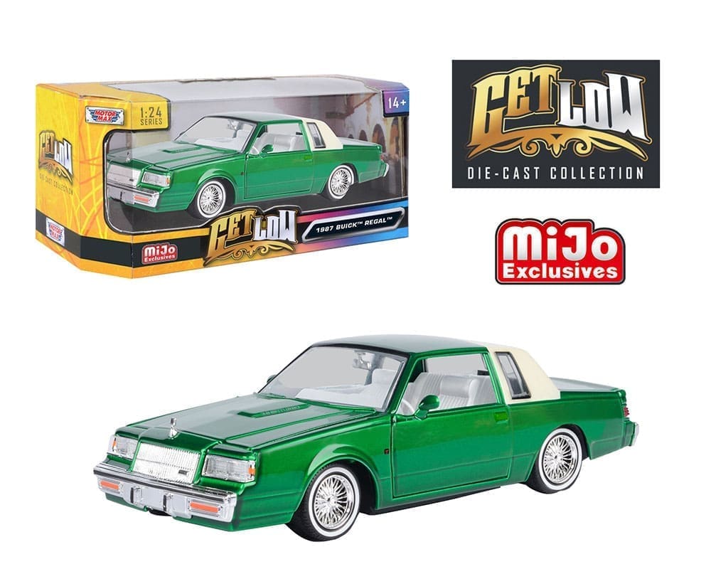 Motormax 1:24 1987 Buick Regal Lowrider – Green - Get Low – MiJo Exclusives
