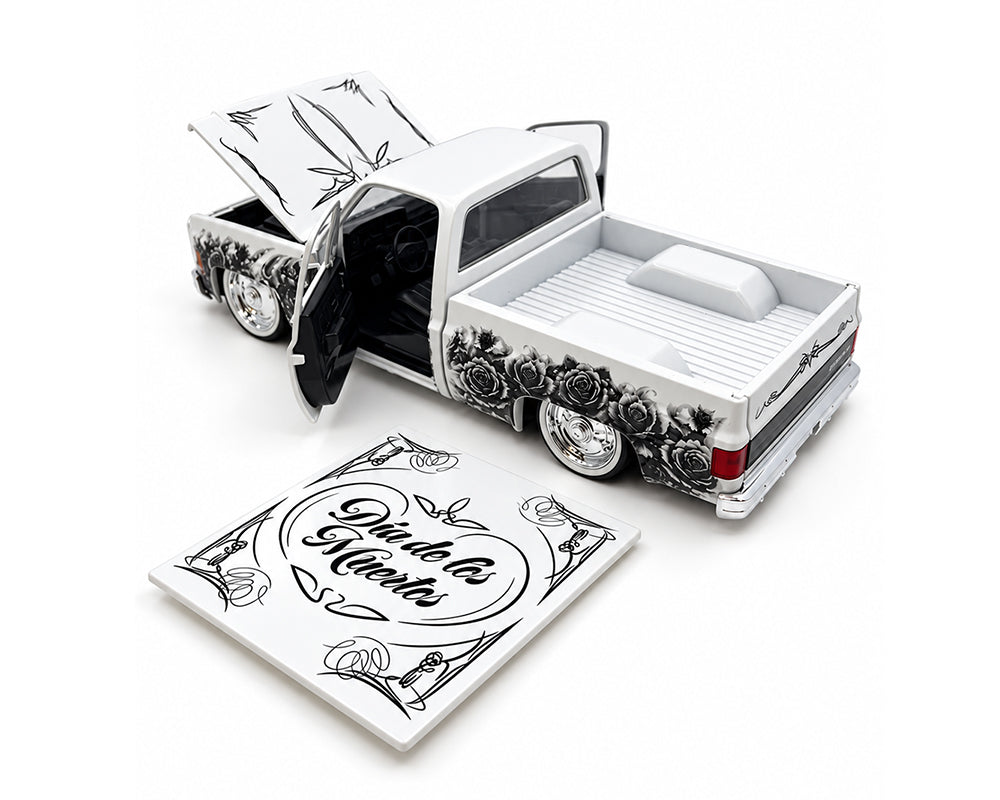 M2 Machines 1:24 1978 Chevrolet C10 Squarebody Custom “Dia De Los Muertos” Limited Edition 2,500 Pcs – MiJo Exclusives