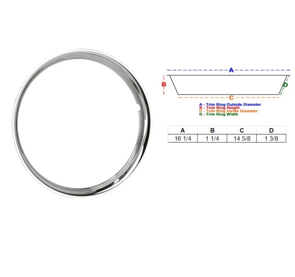 16” Ribbed Trim Rings