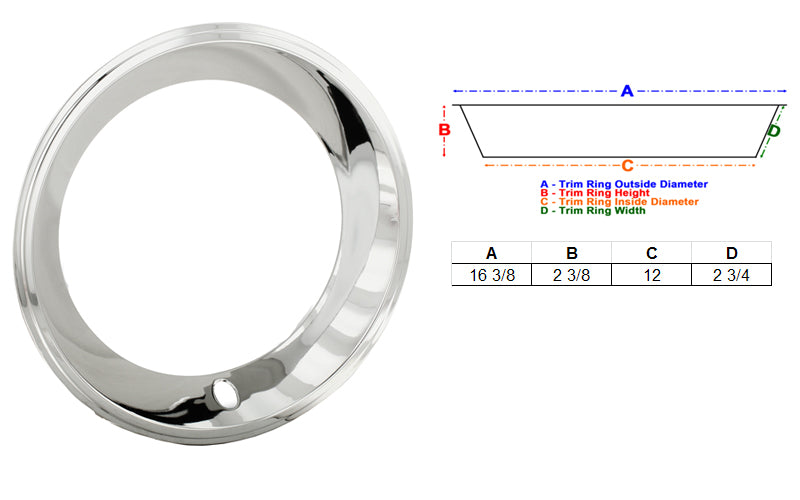 15x7 Deep Dish Trim Rings