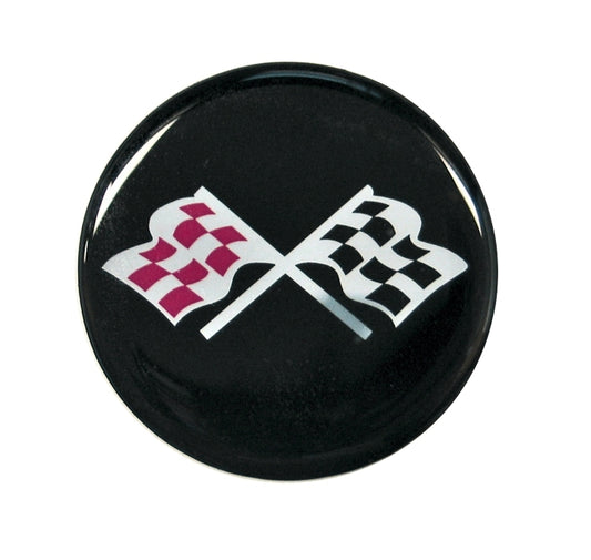 Black & Silver Crossflags (1.75”, 44MM)