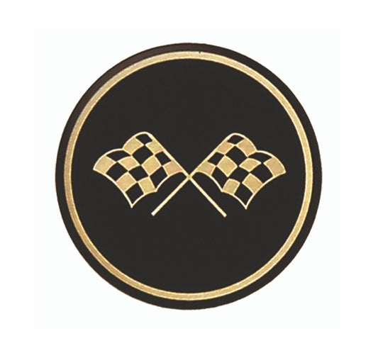 Black & Gold Crossflag (2.25”, 56MM)