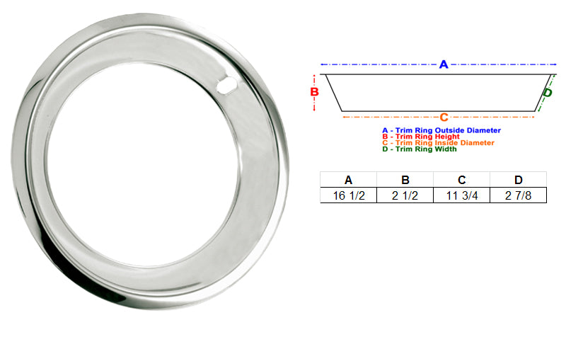 15x7 Deep Dish Trim Rings