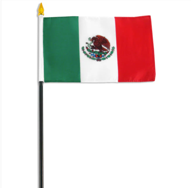 4”x6” Mexican Stick Flag
