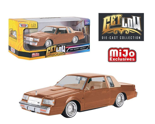 Motormax 1:24 1987 Buick Regal Lowrider – Brown – Get Low – MiJo Exclusives